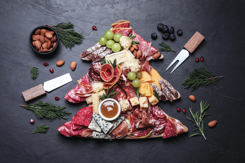 Charcuterie board ideas Christmas tree