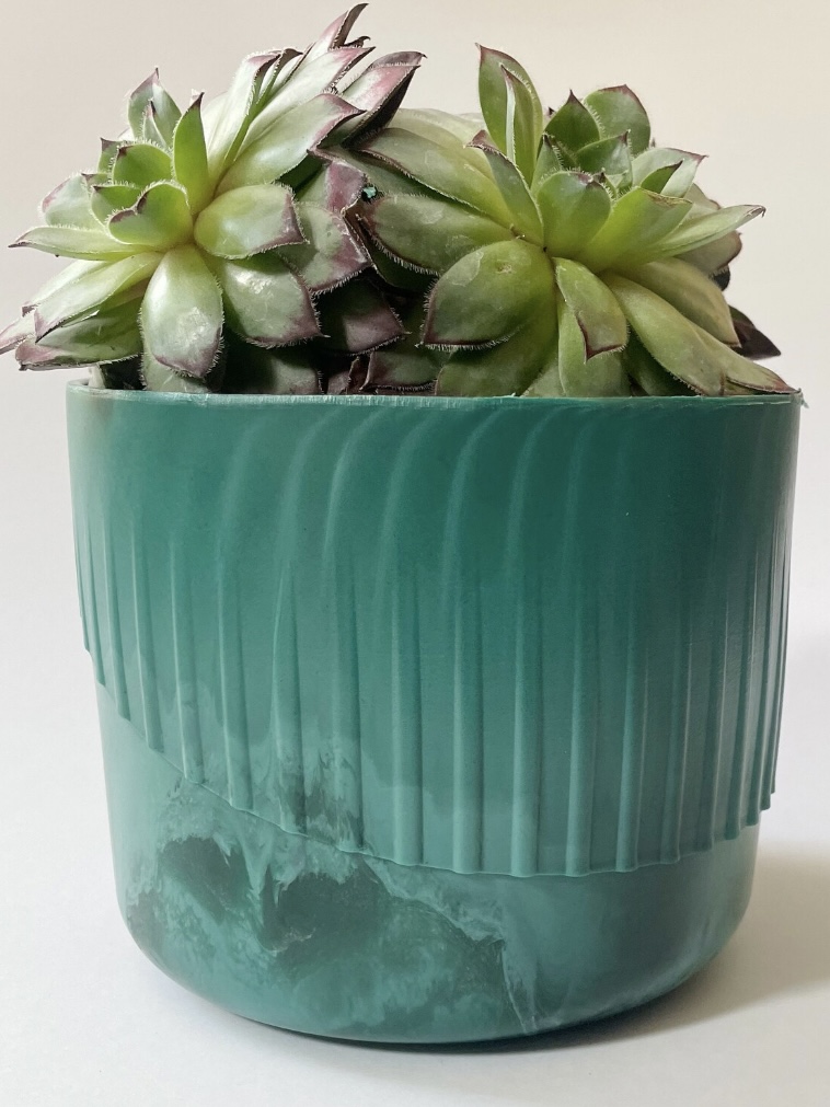 Sleek ocean plastic planter from Ecotribo Life, Bristol