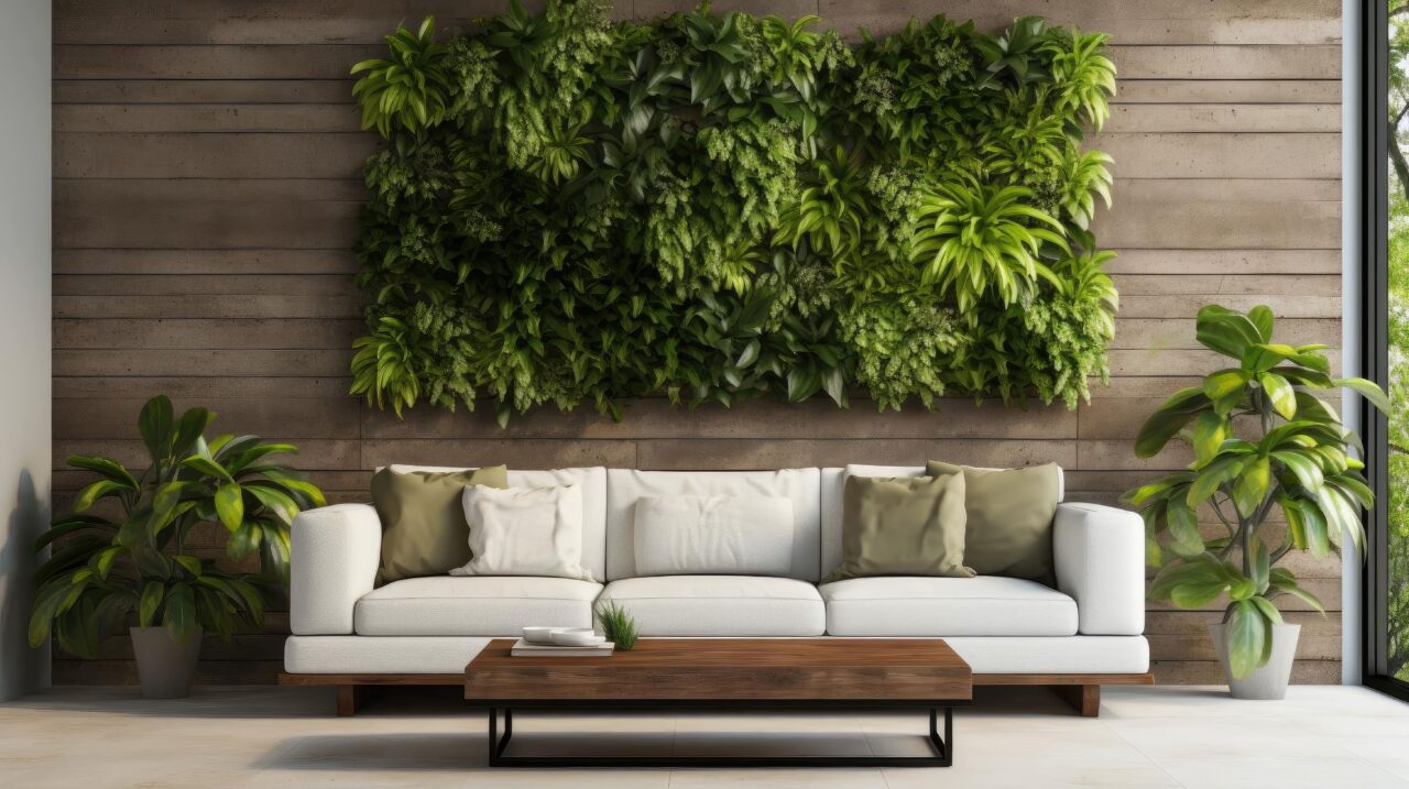 Interior garden wall