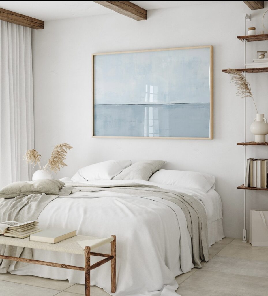 Bedroom wall art large coastal