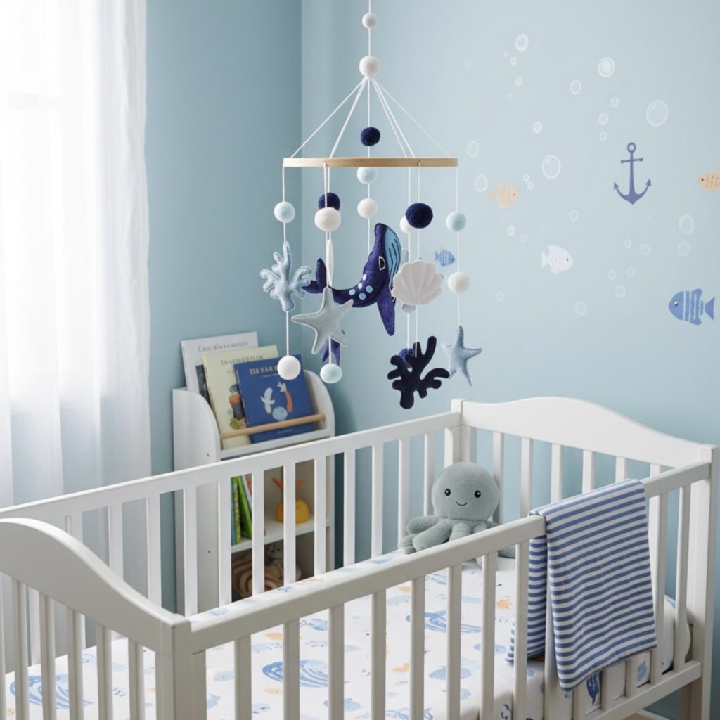 Baby boy nursery decor coastal