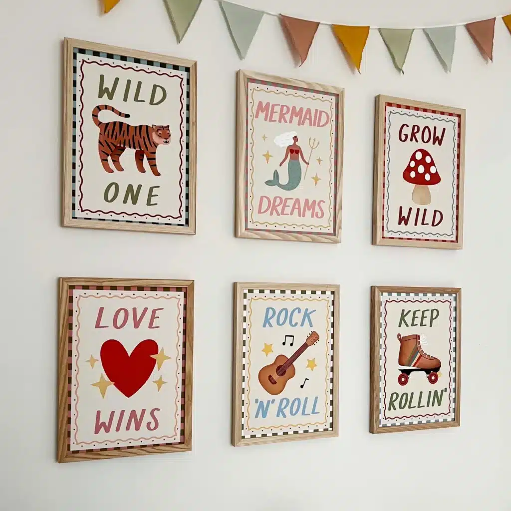 Girls Bedroom Wall Art Ideas Girls bedroom wall art gallery wall Girls bedroom wall art gallery wall