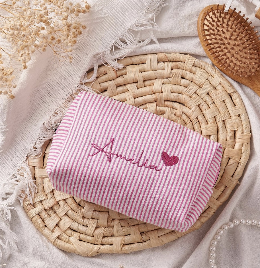 Personalised wash bag – stylish stocking filler for teens under £20