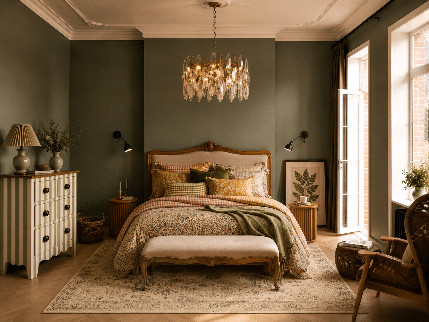 Sage Green and Beige Bedroom Ideas