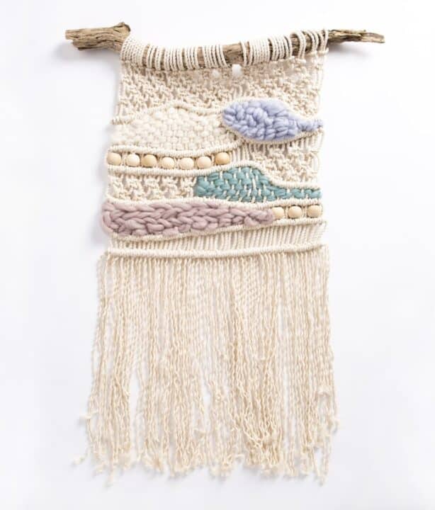 Macrame weaving wall hanging kit
