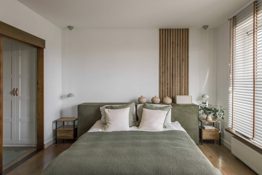 Green and beige bedroom, beige and green bedroom, green and beige bedding, beige and green bedding, sage green and beige bedding