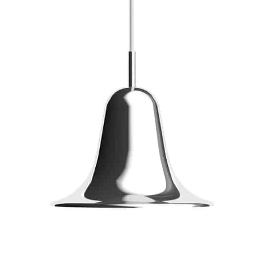 Verpan Pantop pendant light in chrome, kitchen pendant lighting from Holloways of Ludlow.