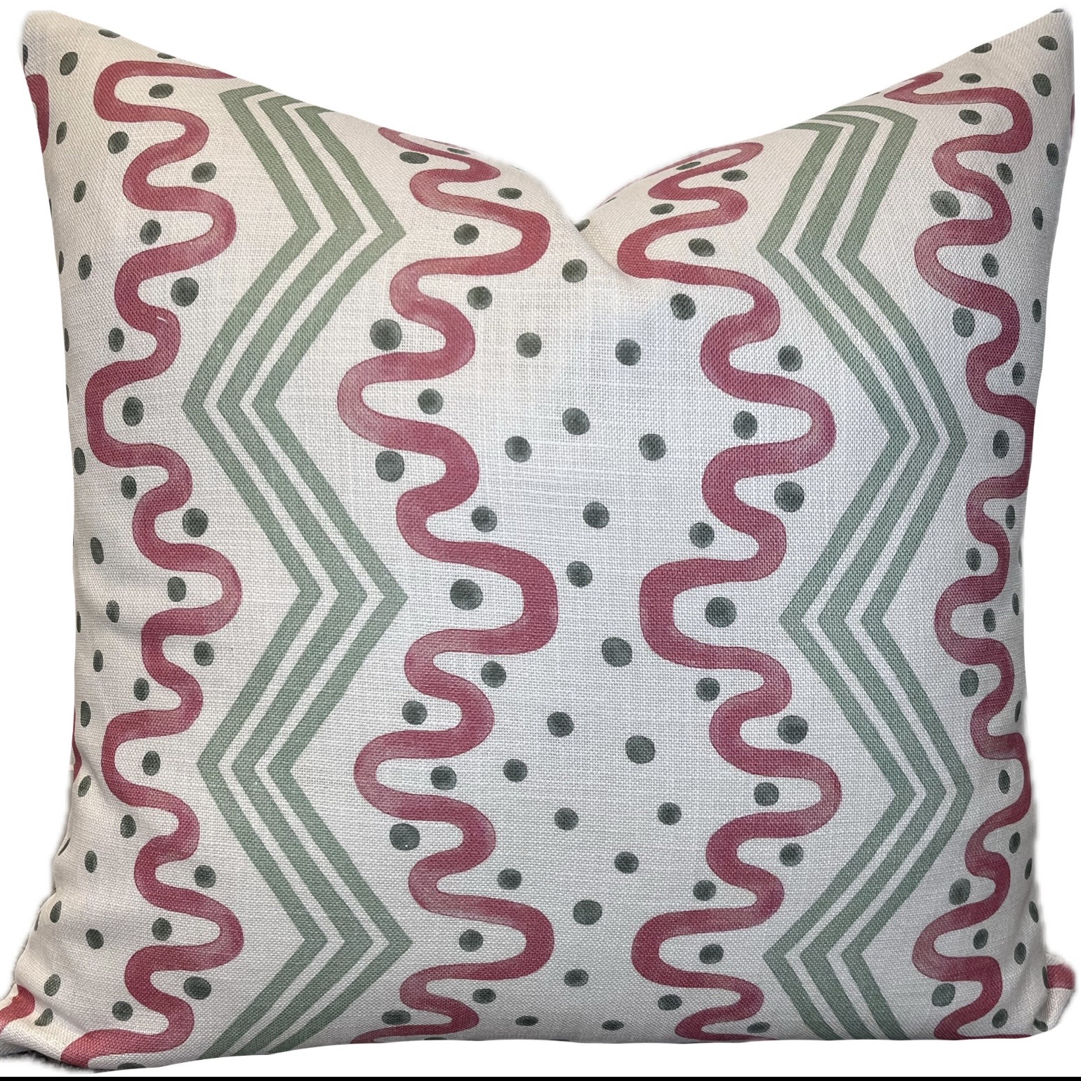 Pink and Green cushions Ziegler