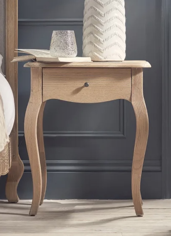 Avery bedside table styled in a classic blue bedroom – blue bedroom ideas