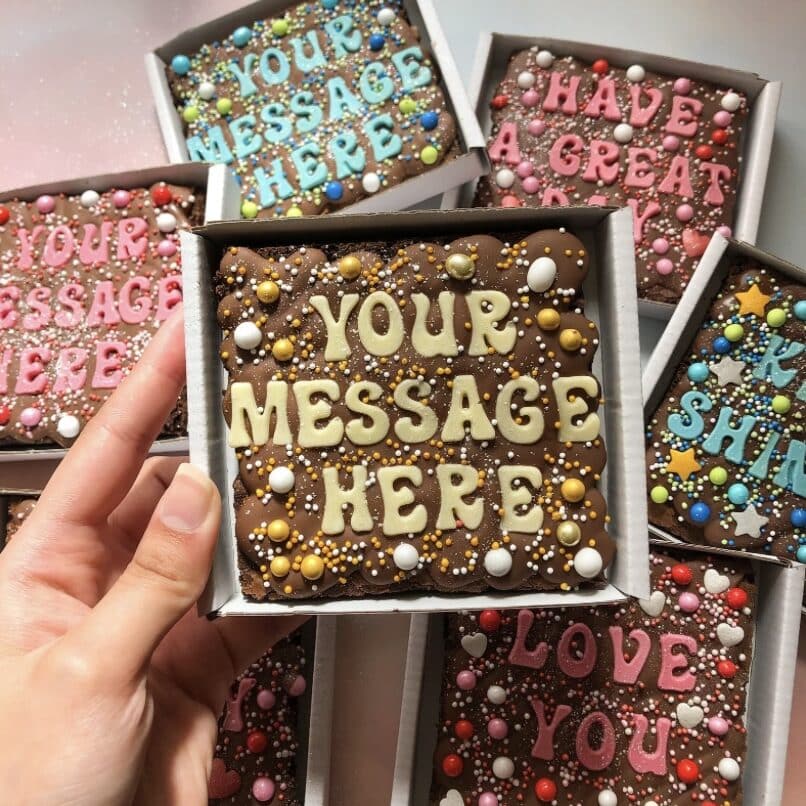 Decorated brownie cake edited