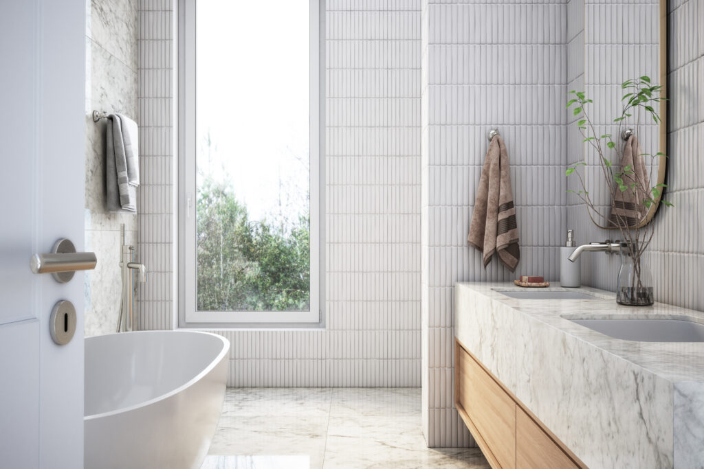 Neutral bathroom warm