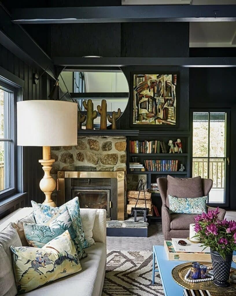 Cosy living room ideas railings1