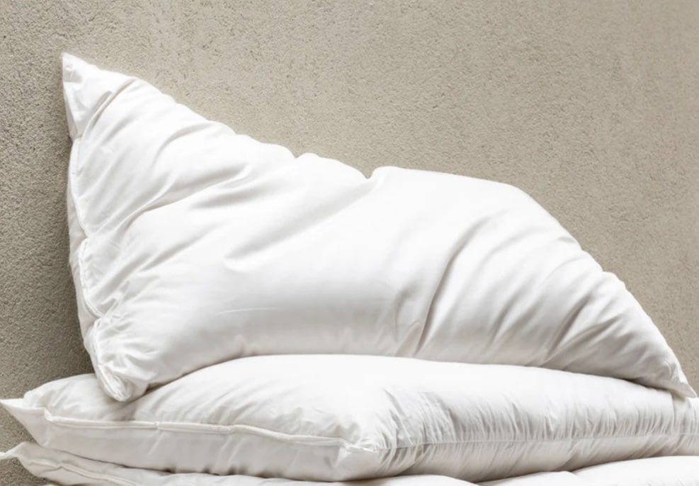 Piglet in Bed merino wool pillow