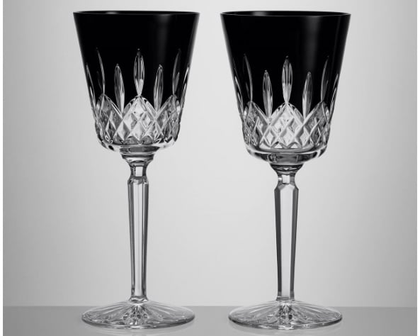 Waterford Lismore Black goblet set