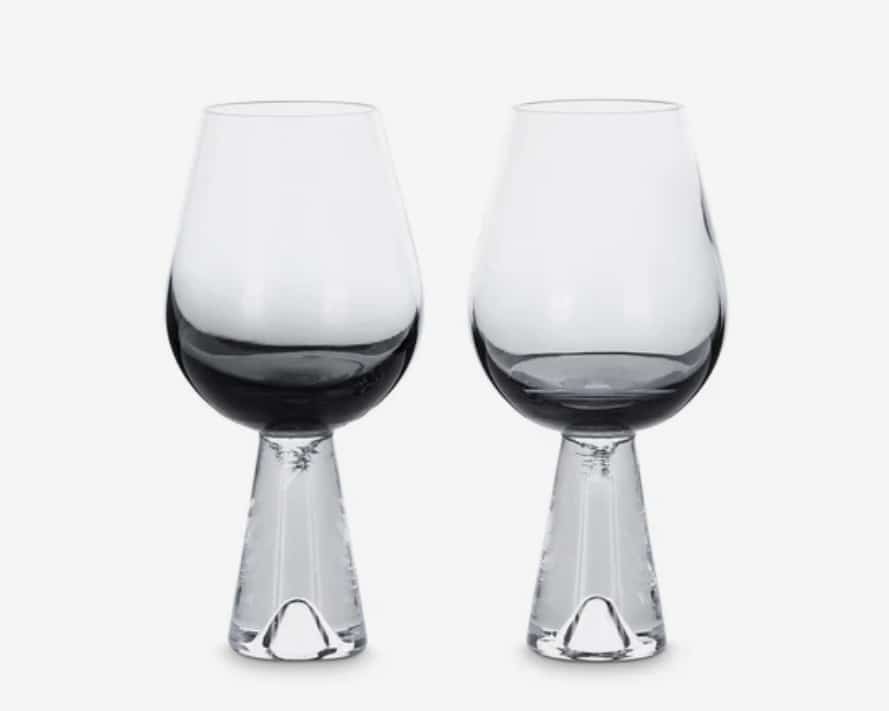 Tom Dixon Tank wine glasses in black