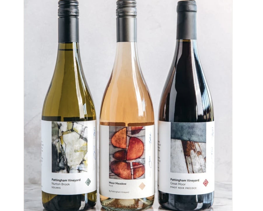 Three bottle English wine gift box from Pattingham Vineyard