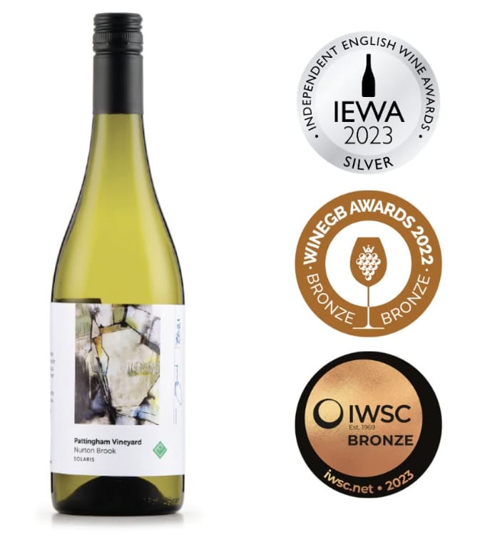 English Solaris white wine (Nurton Brook 2023) pairing for Tuscan salmon recipe UK