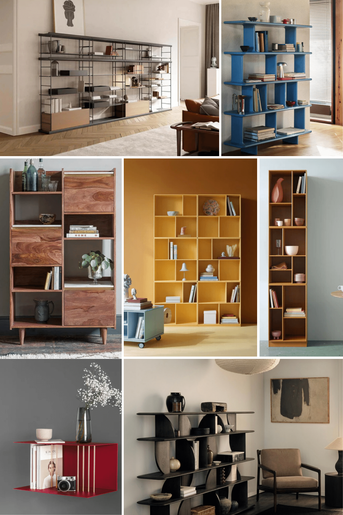 Designer bookcases shelving edit