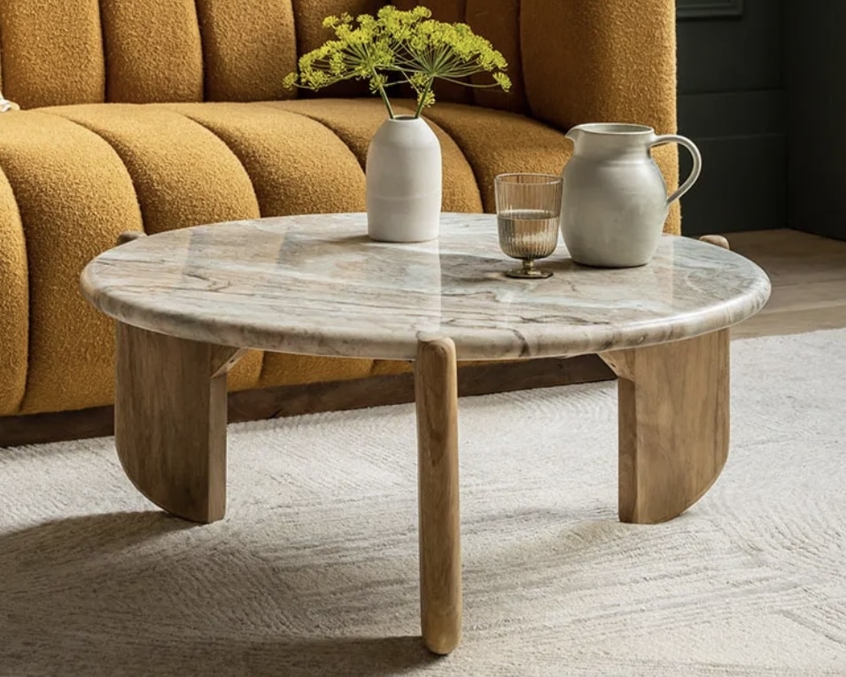 Trento marble coffee table