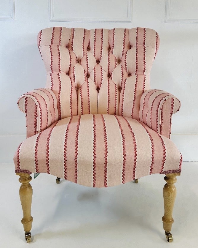 Striped statement chair to lift a room