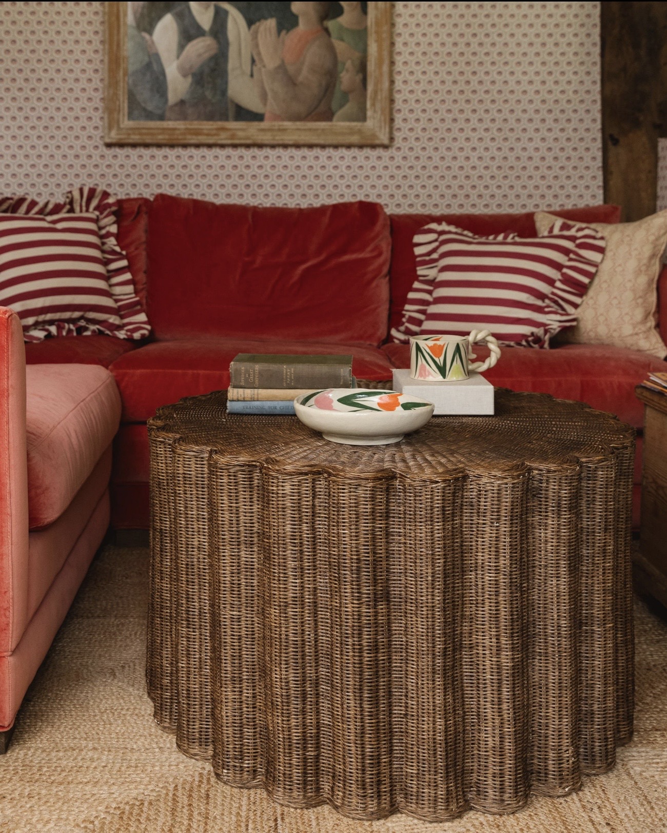 Rattan furniture piece for a relaxed, natural look