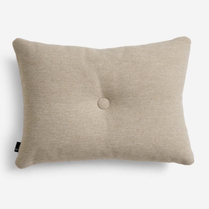 beige button cushion in mode beige for a black and beige bedroom
