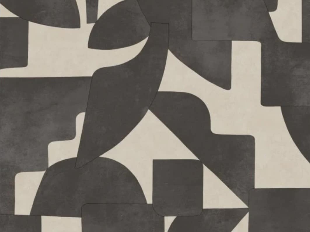 Patterned wallpaper inspiration for a black living room, black living room ideas