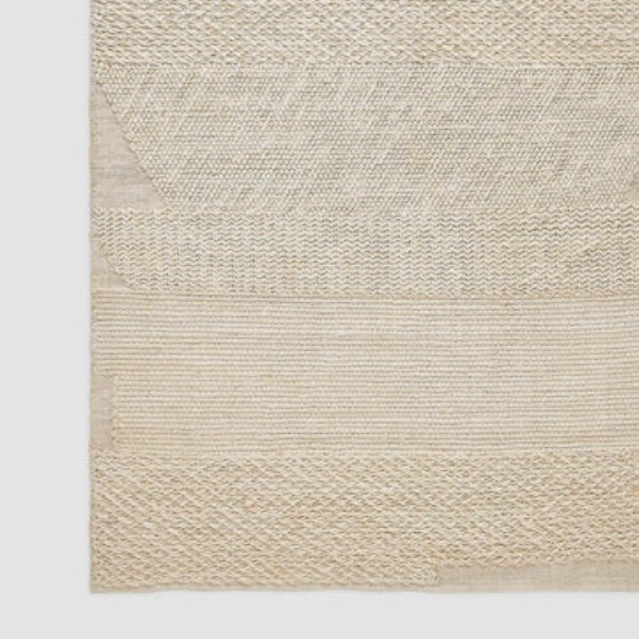 Tom Dixon Knotty rug in a soft neutral tone
