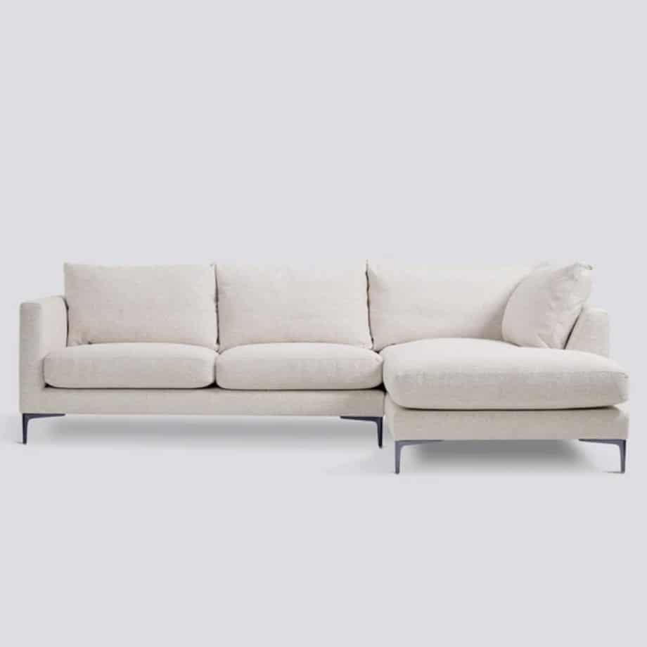 Ecru boucle chaise sofa