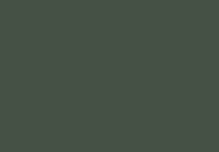 Farrow and Ball Duck Green paint swatch in a deep olive green to ground a pink and green bedroom