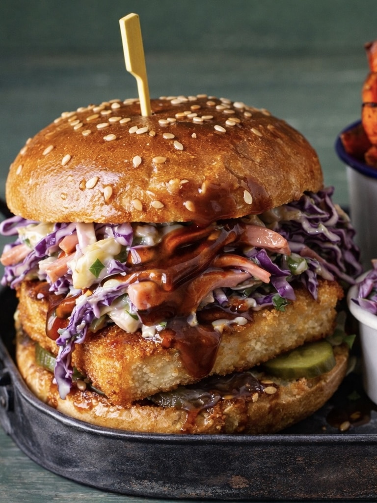 Tofu Katsu Burger – a simple spring lunch or light dinner.