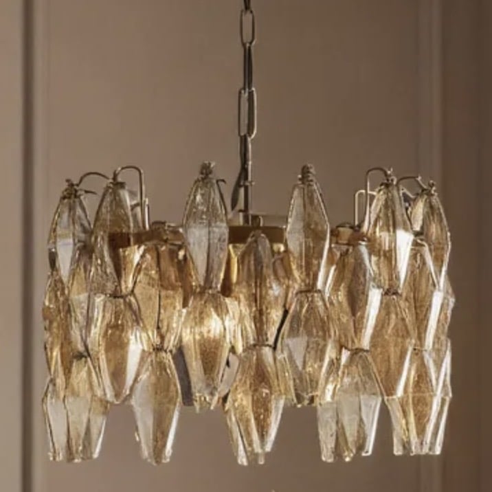 Oriana Lustre Glass Chandelier - Atkin and Thyme