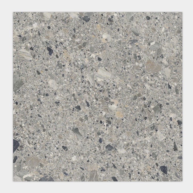 Porcelanosa Ceppo Stone terrazzo effect floor tile 80x80