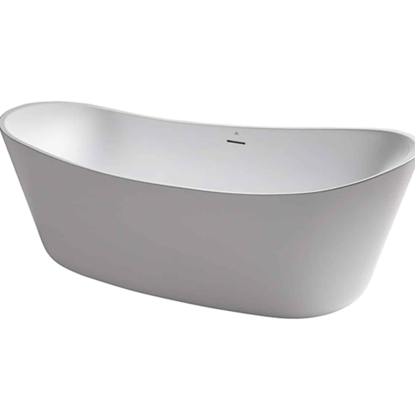 Porcelanosa Lounge Fluid freestanding bath white matt