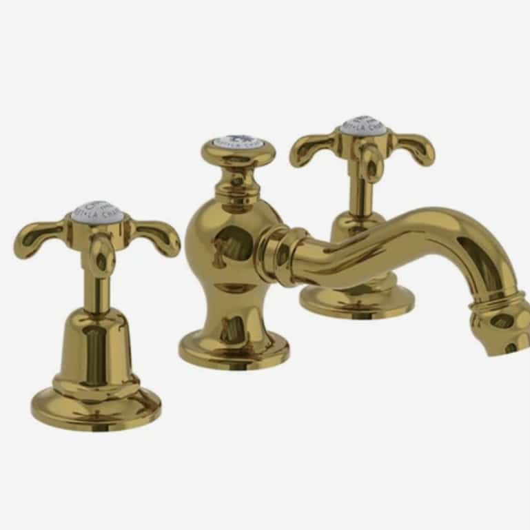 Lefroy Brooks La Chapelle basin mixer in polished brass