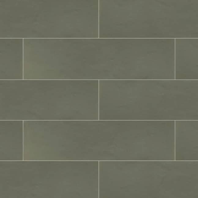 Mediterranea Calpe Grass green herringbone wall tile by Porcelanosa