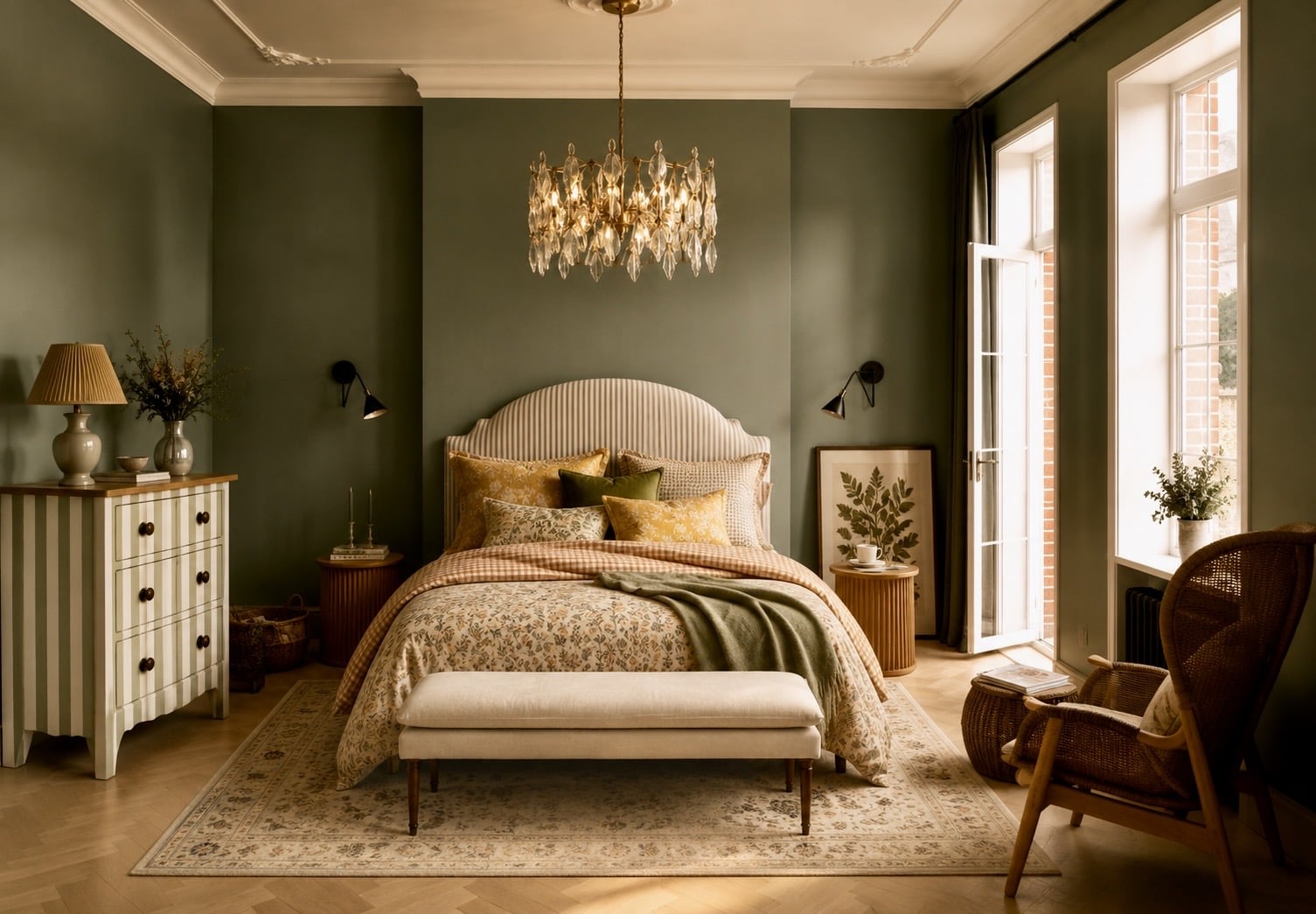 Sage Green and Beige Bedroom Ideas