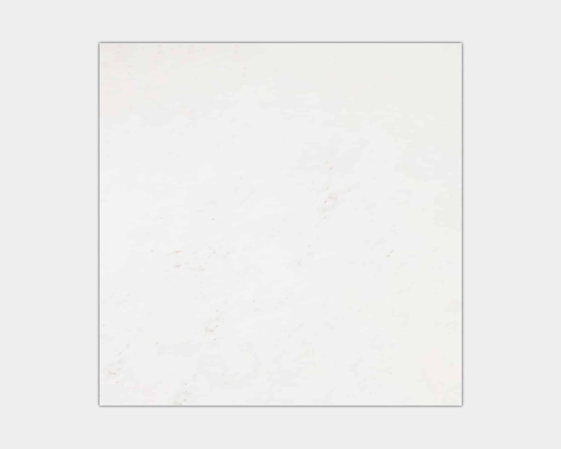 Rivoli 80x80 white marble bathroom with Crittall-style black shower doors, white floating vanity and chrome taps, Porcelanosa