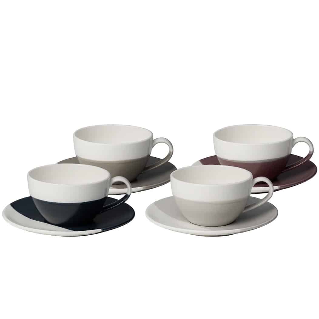 Royal Doulton Coffee Studio Cappuccino Cup and Saucer Set of 4