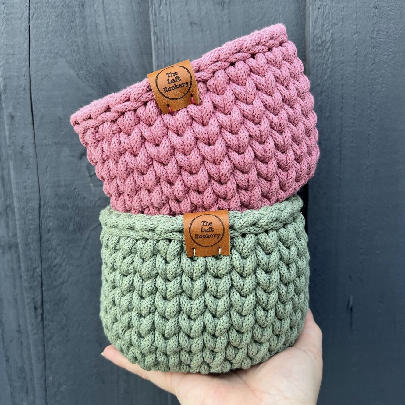 Small crochet basket kit