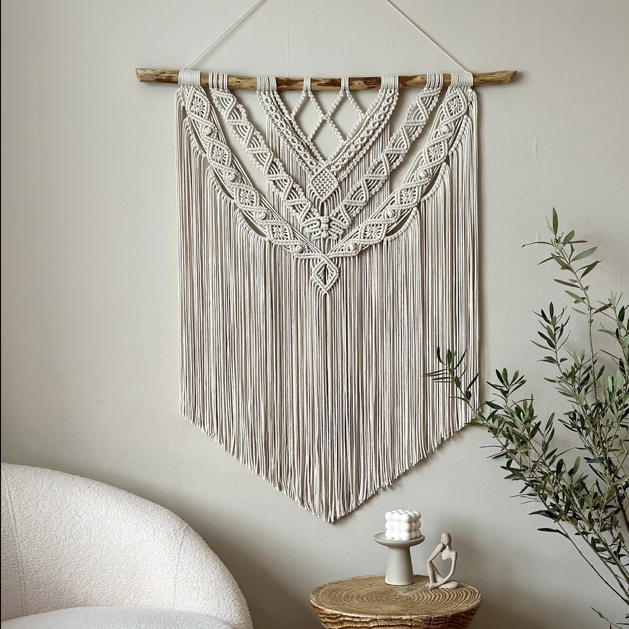 Margaret large macrame wall hanging by BetweenTheLinesCraft