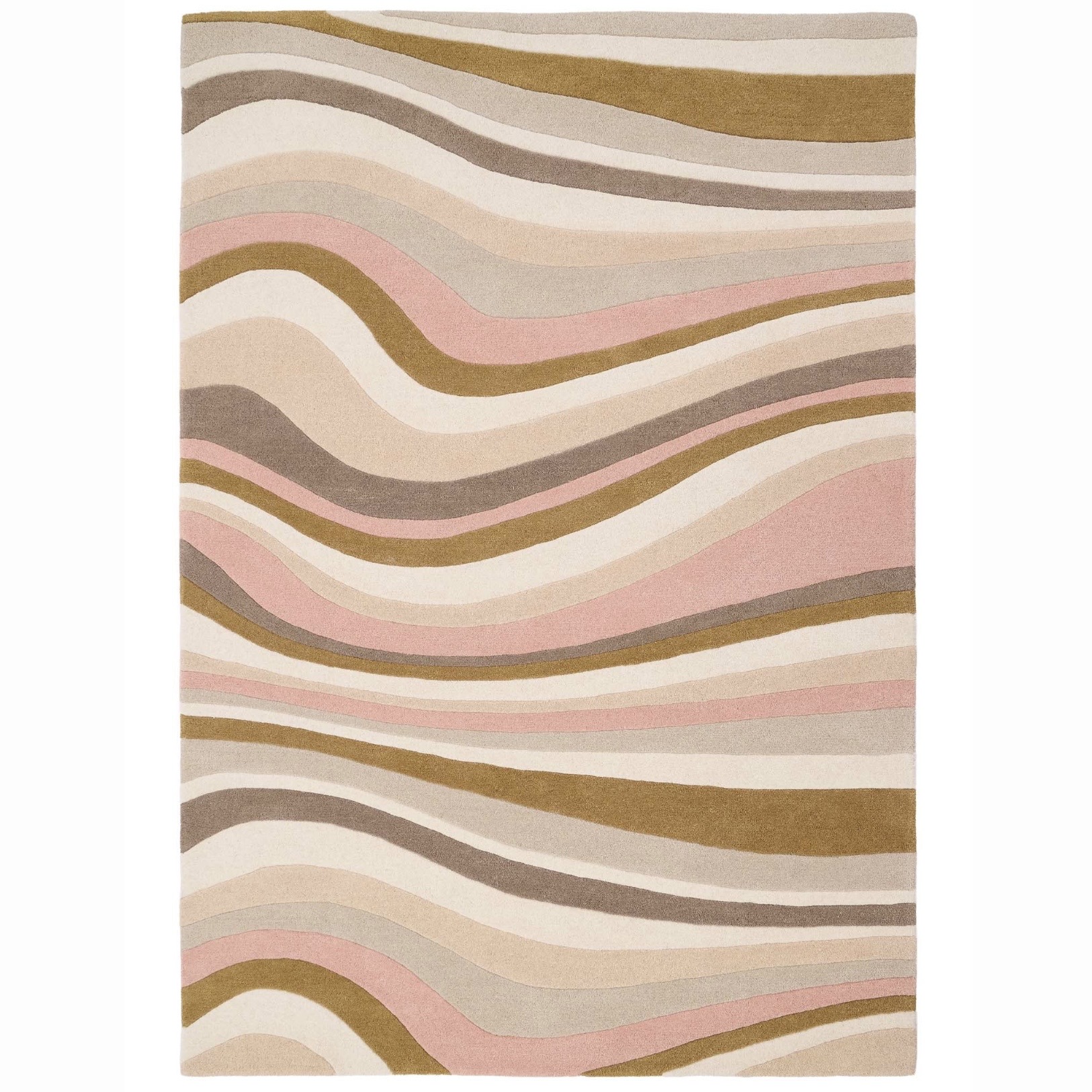 HugRug Acasta Blush wave rug