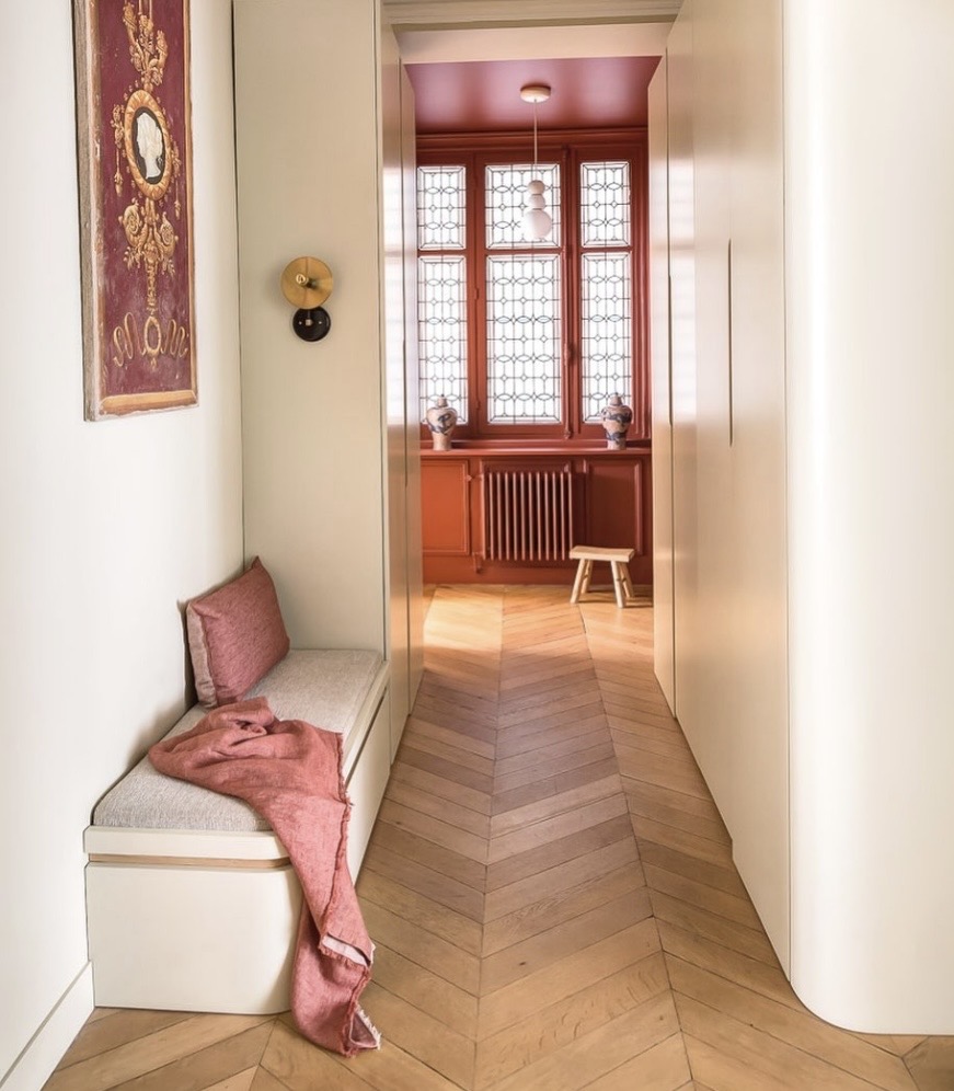 Terre d’Egypte hallway colour, terracotta hallway paint ideas