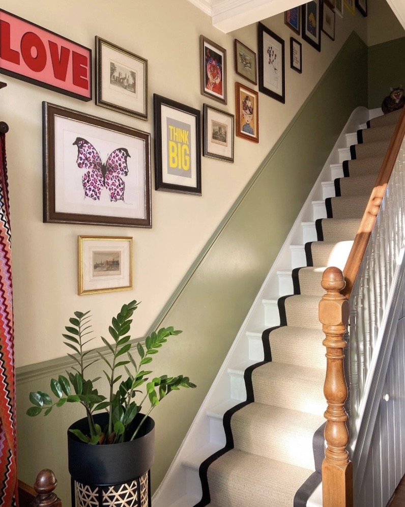 hallway gallery wall ideas, staircase wall art