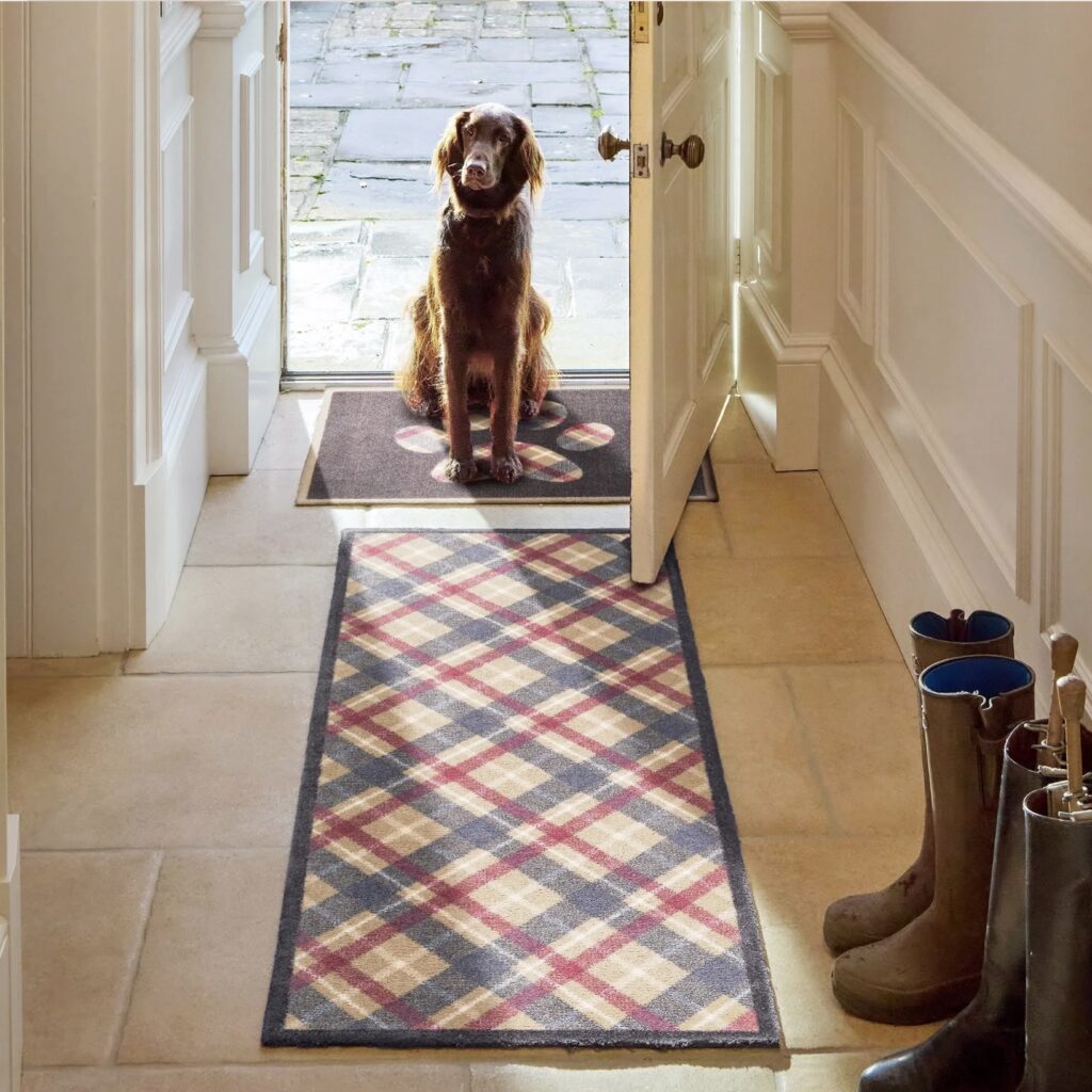 hallway runner ideas, washable hallway runner