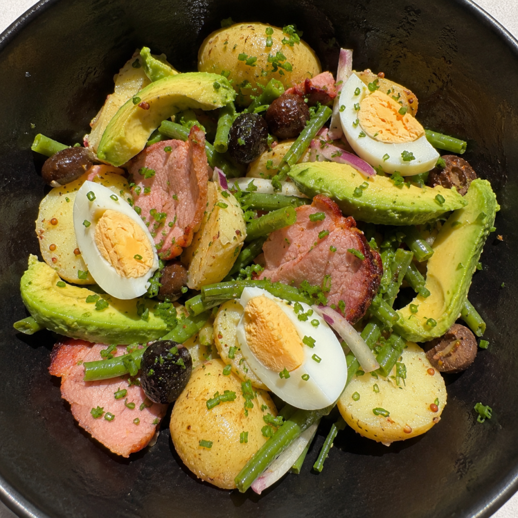 Warm potato salad
