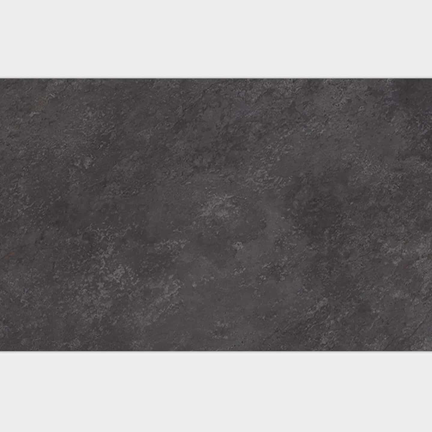 Image Dark textured stone-effect tile in a black and white bathroom