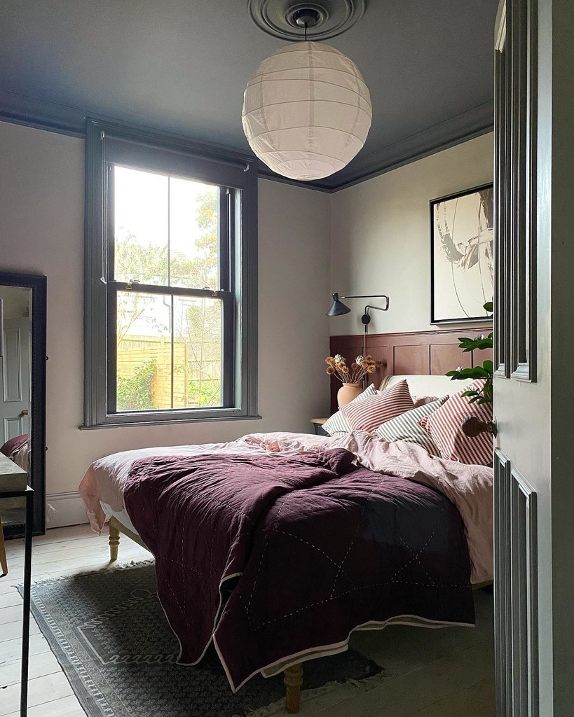 dark grey bedroom ideas with charcoal ceiling