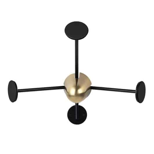 GUBI Mategot black coat rack in a modern hallway