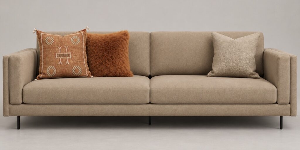Orange cushions Moroccan